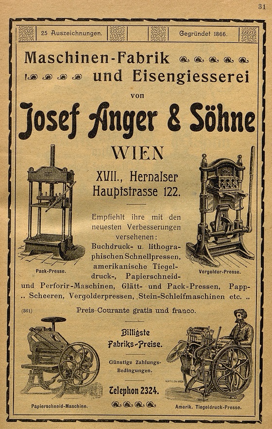 Josef Anger_Söhne_ZK_1903_Inserat
